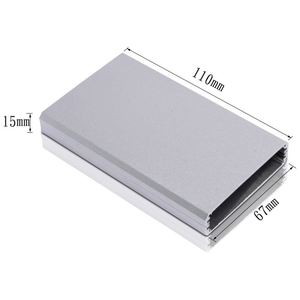 Hongfa Shunda HF-A-145 Custom Aluminum Alloy Control Box Powder Coating IP54 Rated Industrial Electronics <b>Enclosure</b> 110x67x15mm - Product Image 1
