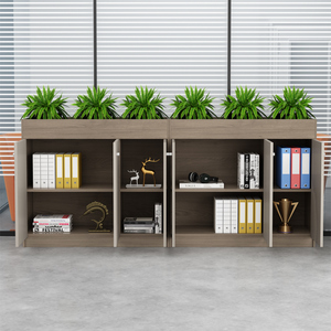 Estantería Moderna Abierta de Madera y Vidrio con 2 Puertas para Archivos, Ideal para Escuelas, Talleres y Hoteles - Product Image 3