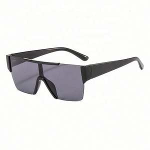 Gafas de Sol Cuadradas de Moda con Logotipo Personalizado, Lentes de Espejo Extra Grandes, Planas, con Protección UV400, sin Montura, de una Sola Pieza, para Hombre y Mujer - Product Image 4