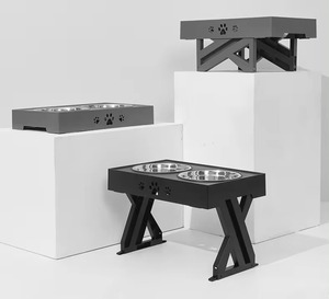 Tigelas Elevadas para Cães em Aço Inoxidável Ecológicas ZMaker com Alimentador Lento, 5 Alturas Ajustáveis - Product Image 2