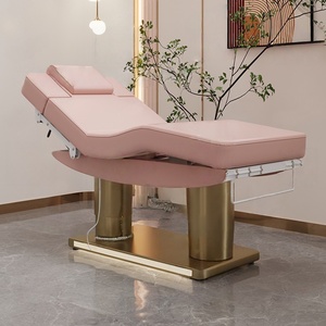 3-in-1 Electric Beauty Salon Bed, High-End Pink Facial Steel Base, Professional Cosmetic Bed - Product Image 1