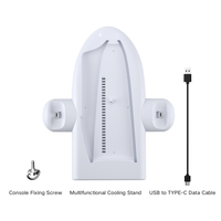 Support de base multifonctionnel de refroidissement et de charge pour console de jeu PS5 Slim et manettes – Meilleures ventes