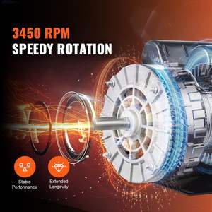 DB 3.7HP 230V 17.2A 3450RPM 56 Frame <b>Electric</b> <b>Motor</b> CW/CCW Rotation Air Compressor for Hydraulic <b>Motors</b> - Product Image 3