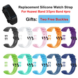 Bracelet de montre en Silicone souple, à la mode, Original pour <span class=keywords><strong>Huawei</strong></span> <span class=keywords><strong>Band</strong></span> 3 / <span class=keywords><strong>Band</strong></span> 3 <span class=keywords><strong>Pro</strong></span> / <span class=keywords><strong>Band</strong></span> <span class=keywords><strong>4</strong></span> <span class=keywords><strong>Pro</strong></span>, remplacement de Bracelet - Product Image 2