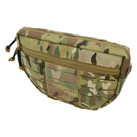 Pochette tactique mini GAF 1000D en nylon MOLLE, pochette administrative pour porte-plaques et harnais de poitrine
