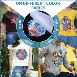 Autocollants DTF <span class=keywords><strong>de</strong></span> haute qualité avec logo personnalisé, <span class=keywords><strong>transfert</strong></span> thermique, designs DTF Plastisol pour t-shirts - Product Image 2