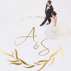 Autocollant de sol pour mariage, vinyle personnalisé pour piste de danse, décoration de réception, autocollant amovible pour piste de danse - Product Image 3