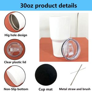 Gobelet personnalisé avec logo 30 oz, cadeaux promotionnels d'entreprise, gobelets vierges, vente en gros, gobelet en acier inoxydable pour sublimation 30 oz - Product Image 4