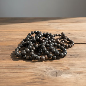 Pulsera de cuentas de madera de agar negro estilo budista vintage Dai Binh, unisex, vietnamita, 18 mm - Product Image 1