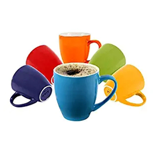 Tasse à café réutilisable personnalisée en noir mat 11oz tasses en céramique colorées à l'intérieur - Product Image 3