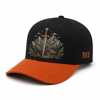 Casquette de baseball personnalisée style Old English, 5 panneaux, visière incurvée, style Dad Hat, streetwear urbain West Coast, vente en gros, faible MOQ