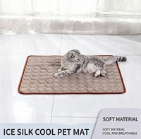 Tapis rafraîchissant moderne pour animaux de compagnie, vente en gros, lit d'été pour chien et chat, tissu respirant et doux, lavable, antidérapant, pour petits animaux
