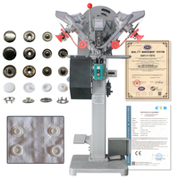 Presse de fixation de bouton pression à grande vitesse pour la fabrication de vêtements et de sacs Machine de fixation de réglage de bouton pression automatique