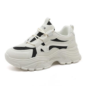 Zapatillas de mujer 2026: Novedad transpirable de malla, antideslizantes, con cordones, suela gruesa y elevada para verano, otoño y primavera. - Product Image 2