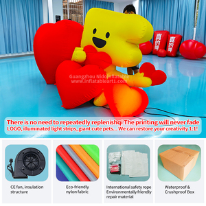 Custom Heart-<strong>Shaped</strong> Oxford Cloth Cartoon Model <strong>Balloons</strong> Inflatable Advertising Inflatables for Wedding Birthday Party Commercial - Product Image 3