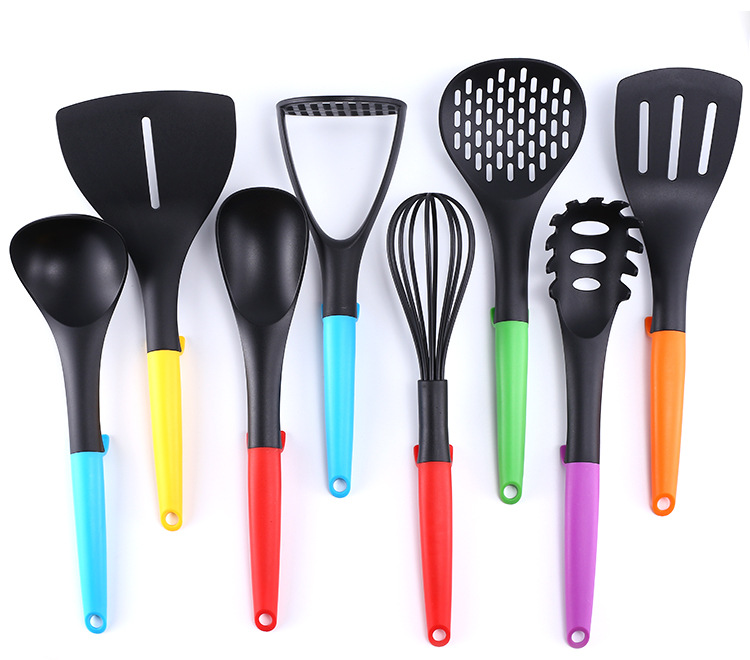 Best Sellers 8pcs Nylon Kitchen Utensil Set Cooking Tool Sets With Stand