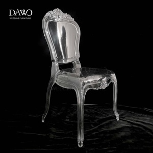 Bestseller Moderner Kristallklarer Schwarzer Acryl-Geisterstuhl für Gastronomie, Hotels und Outdoor-Veranstaltungen - Product Image 2