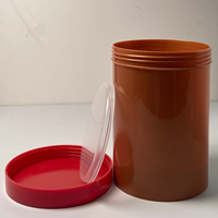 Conteneurs d'emballage cosmétiques en plastique vides personnalisés de 800ml pot de crème au beurre corporel avec couvercle