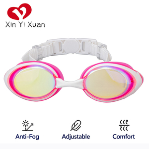 Lunettes de natation pour enfants Xinyixuan personnalisées, miroir, anti-buée, réglables, en silicone, confortables pour les jeunes nageurs - Product Image 1