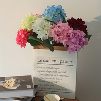 Fournitures de mariage Fleurs d'hortensia bleu de luxe Real Touch Fleurs artificielles pour centres de table de mariage