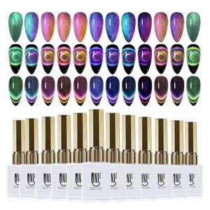 Smalto Gel per Unghie R S <span class=keywords><strong>Nail</strong></span> 9D Effetto Occhio di Gatto, Colori Classici Effetto Camaleonte Magico Galassia, Smalto Semipermanente per <span class=keywords><strong>Nail</strong></span> Art, Gel Magnetico Occhio di Gatto - Product Image 1