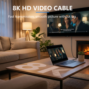 Câble vidéo mâle-mâle HD 8K 60Hz de longueur personnalisée, durable, à brancher et à débrancher, idéal pour les équipements <span class=keywords><strong>audio</strong></span>-vidéo - Product Image 4