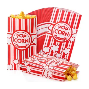 Wegwerp Recycle Popcorn Pack Zakken Goedkope Popcorn Doos Witte Lege Magnetronzakjes Popcorn