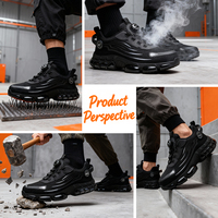 Chaussures de sécurité Elite-Utility avec embout en acier, technologie anti-perforation Mech-Fit, protection de surface, baskets pour ouvriers de chantier Obsidian