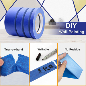 YONGYU Manufacturer Custom OEM Heat-Resistant <b>Rubber</b> Self Adhesive Single Side Crepe Paper <b>Paint</b> Painters Painting Masking Tape - Product Image 2