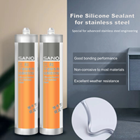 SANVO EX651 Scellant adhésif en silicone neutre de haute qualité en acier inoxydable pour la construction