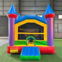 Château gonflable commercial 10x10 pieds, prix usine, vente chaude, avec souffleur d'air