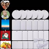 10 en ensemble Sublimation blanc désodorisant feuilles Rectangle carré rond coeur forme tissu cartes pour voiture maison décor intérieur