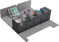Boîte de rangement pour cartes MIO Wholesale 5 1 400+ avec plateau à dés en cuir PU écologique, résistant à l'eau, portable, Commander TCG CCG