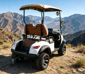 Voiturette de <span class=keywords><strong>golf</strong></span> électrique tout-terrain surélevée à batterie lithium, directement de l'usine, pour complexe hôtelier, club et chasse - Product Image 3