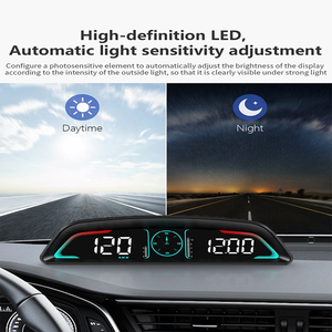 2025 vente chaude <span class=keywords><strong>universelle</strong></span> voiture OBD2 jauge multi-fonction Hud vitesse température <span class=keywords><strong>de</strong></span> l'eau G3 tête haute affiche Auto électronique compteur <span class=keywords><strong>de</strong></span> vitesse - Product Image 6