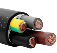 Câble en cuivre flexible RVV QIFAN 4 conducteurs, 300V/500V, isolé en PVC, câble électrique torsadé gainé pour le câblage de bâtiments résidentiels