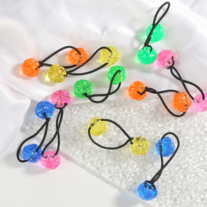 Accessori per Capelli per Bambine, Elastici con Palline in Seta per Coda di Cavallo, Fermacapelli con Perline per Bambine - Product Image 4