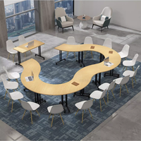 Nouvelle table de conférence mobile Ekintop pour formation, groupe, étudiants, bureau, consultation et négociation