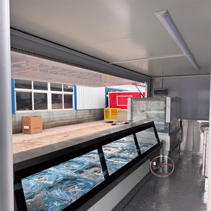 รถขายอาหารเคลื่อนที่เคลื่อนที่เคลื่อนที่เคลื่อนที่มีอุปกรณ์ครบครัน, รถลากอาหารกาแฟสำหรับจัดเลี้ยงอาหาร - Product Image 4