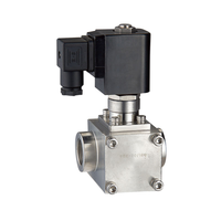 Vanne solénoïde à bille haute pression YSE-6ES pour gaz DN6MM G1/4 normalement ouverte en acier inoxydable haute température AC220V DC24V