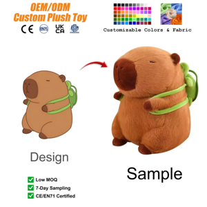 <span class=keywords><strong>Peluche</strong></span> Personalizzato di Capibara in Qualsiasi Dimensione, Animale di <span class=keywords><strong>Peluche</strong></span> Super Morbido, Bambola Antistress da Abbracciare, Regalo di Compleanno Carino e Kawaii - Product Image 1