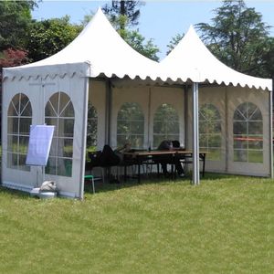 ONE EVENT SUPPLY Vente en gros de tentes pagode en aluminium 3*<span class=keywords><strong>3m</strong></span>, toit en PVC blanc protégé contre les UV, résistant au vent, chapiteau extérieur - Product Image 5