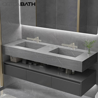 ORTONBATH Robinet automatique commercial Robinet à capteur de mouvement Robinet mains libres Trois-en-un Salle de bain Induction