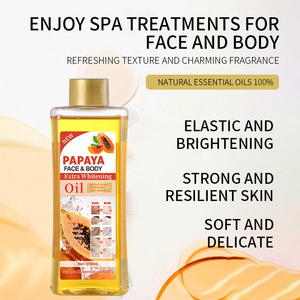 Huile pour le visage et le corps à la papaye 200 ml, huile essentielle éclaircissante et anti-rides, soin complet du corps - Product Image 5