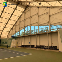 Tente multi-sports en alliage d'aluminium pour terrains de tennis, basketball, football et badminton - Installation directe en usine, vente directe