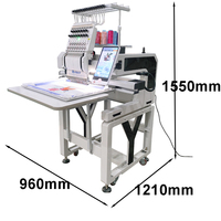 Nueva Máquina de Bordar Computarizada Tajima de 1 Cabezal para Gorras y Camisetas, Área de Bordado 600x400mm, Uso Doméstico, Motor de Alta Precisión, 12/15 Agujas