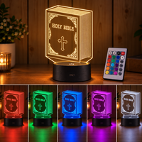 Nouvelle Arrivée - Lampes de Nuit 3D Modernes pour la Maison - Décoration de Table Créative et Vivante - Cadeau pour Chambre d'Enfant