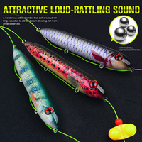 Lot de 5 montages pour poisson-chat avec sonnette et yeux 3D - Leurre de pêche haut de gamme pour poisson-chat avec hameçons 8/0 10/0 pour la pêche en eau douce