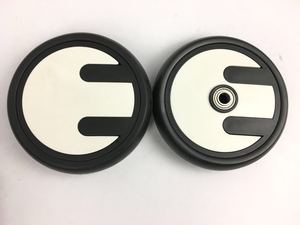 Jeu de roues de chariot de jouet de 5.5 pouces roues jumelles en plastique roue en mousse eva - Product Image 4