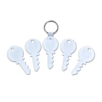 DIY Design Transparente Schlüsselanhänger Personalisiertes Logo Schlüsselring Sublimation Blanko Acryl Schlüsselform Schlüsselanhänger